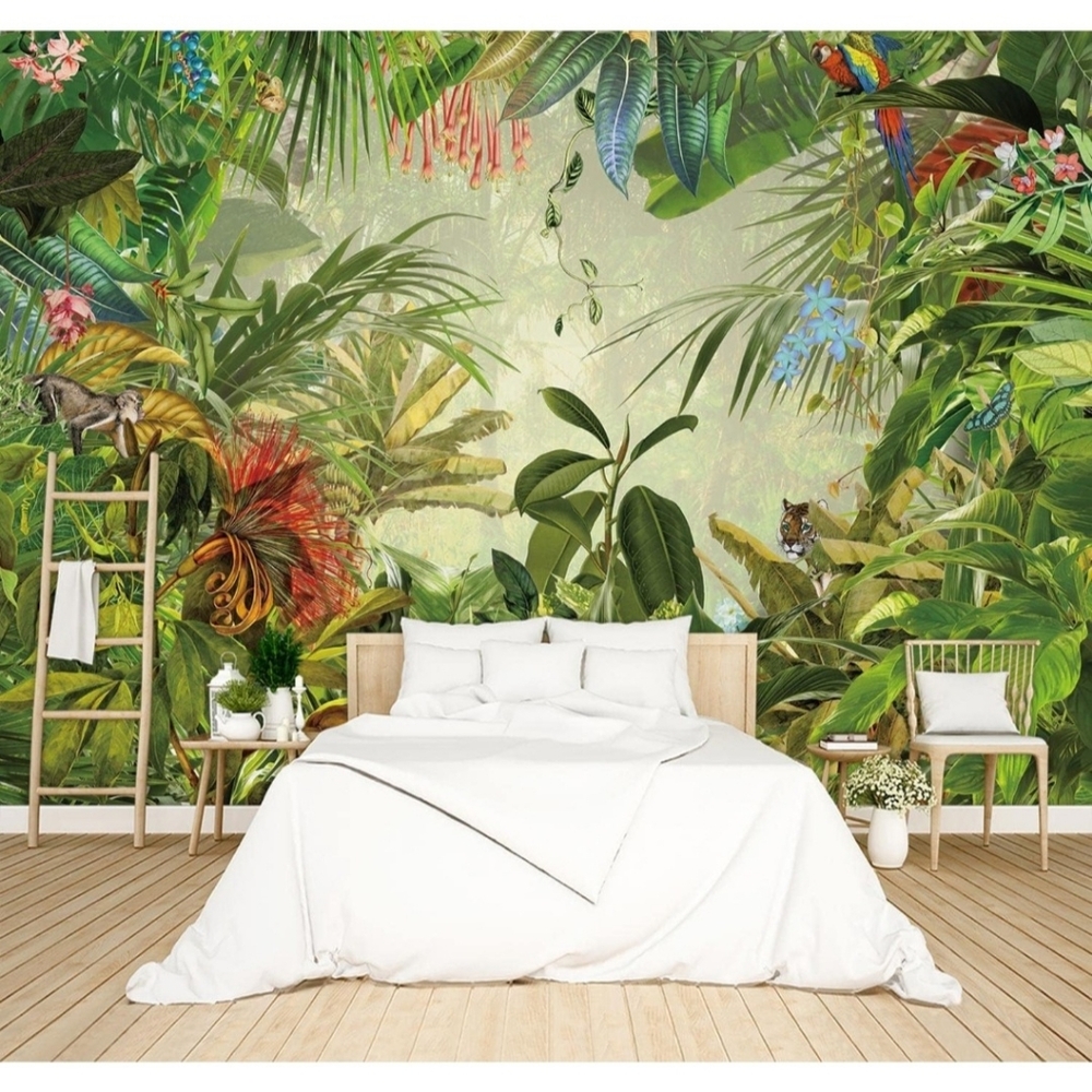 160"x108" Tropical Botanical Wall Mural